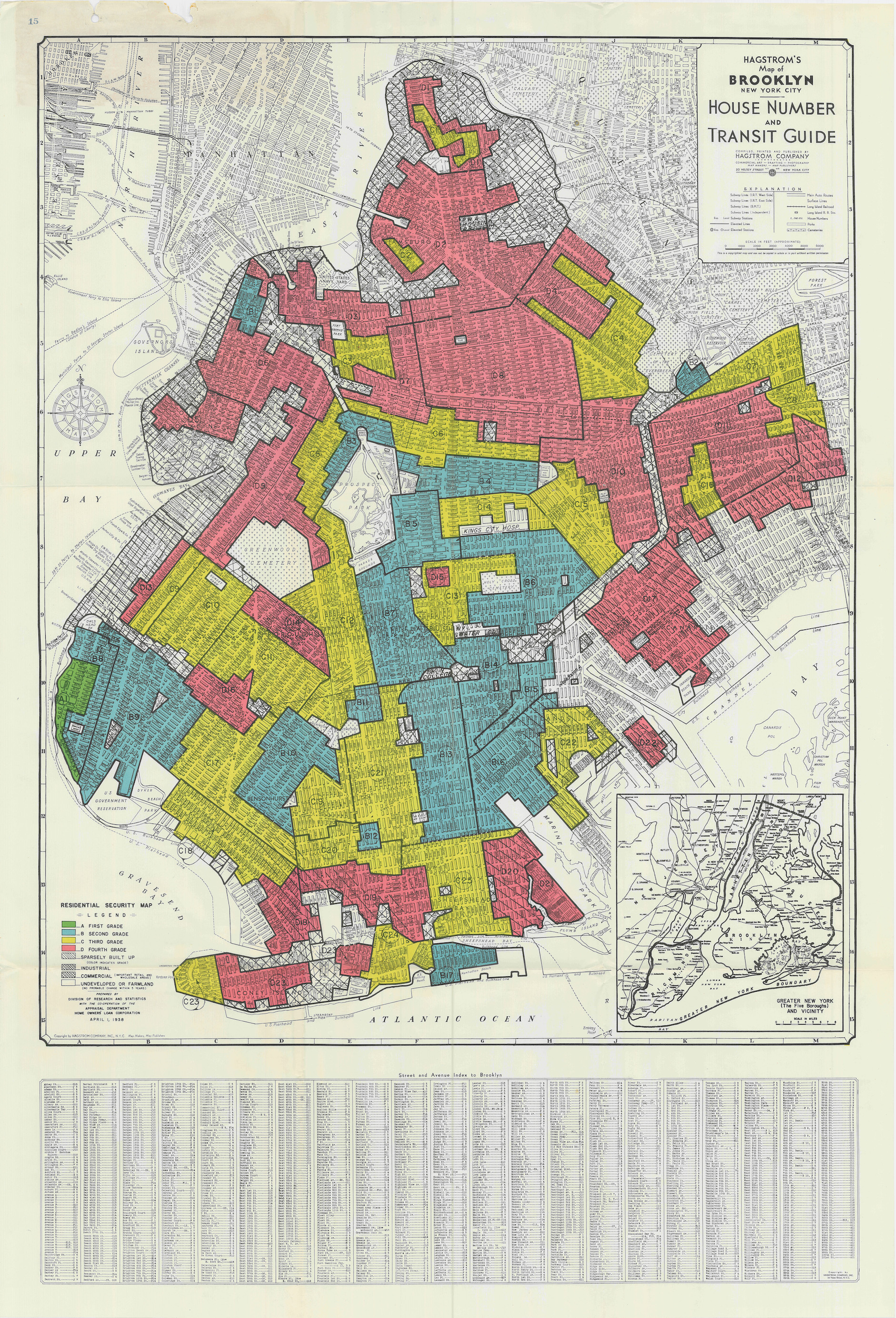 Brooklyn Redlining Map