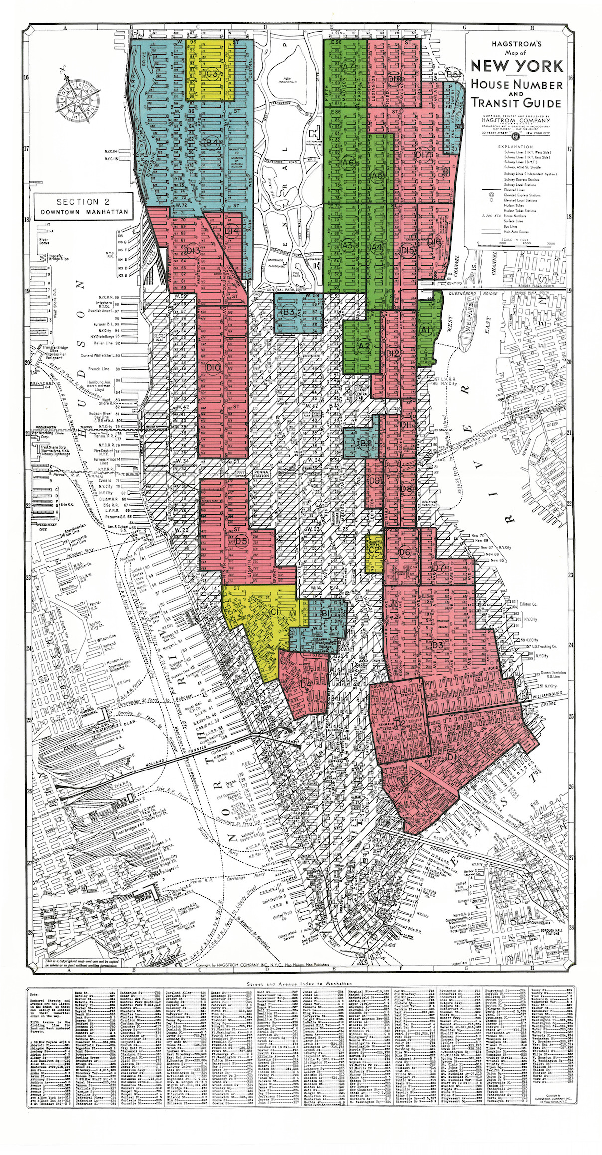Manhattan Redlining Map